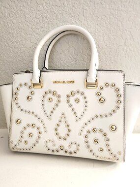 Michael Kors Selma Studded Shoulder Bag Purse